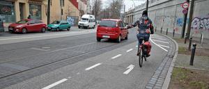 Der Bereich am S-Bahnhof Babelsberg gilt für Radfahrer als gefährlich. 
