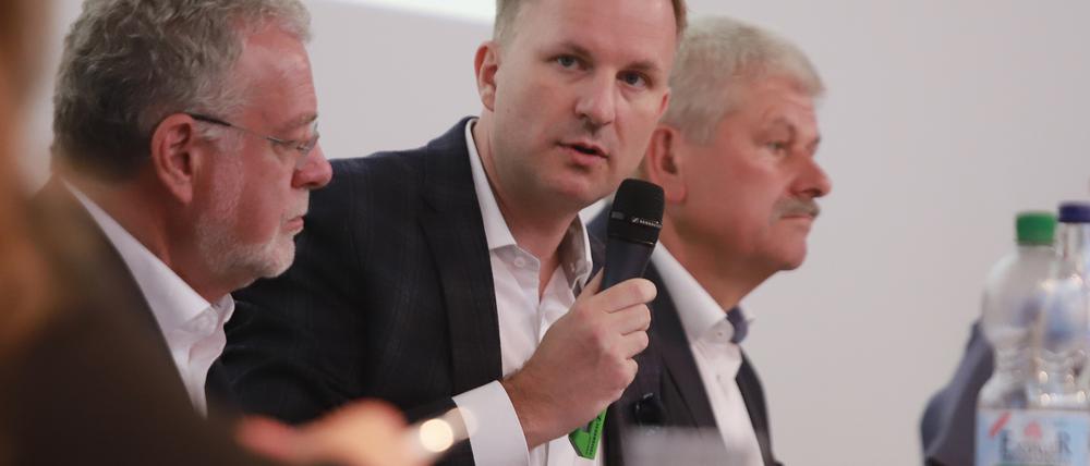 Steeven Bretz (CDU) bei einer PNN-Debatte zur Landtagswahl 2019.